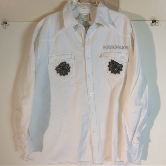 Impervious Perception Embroidered Shirt *STAINS - Picture 2 of 9